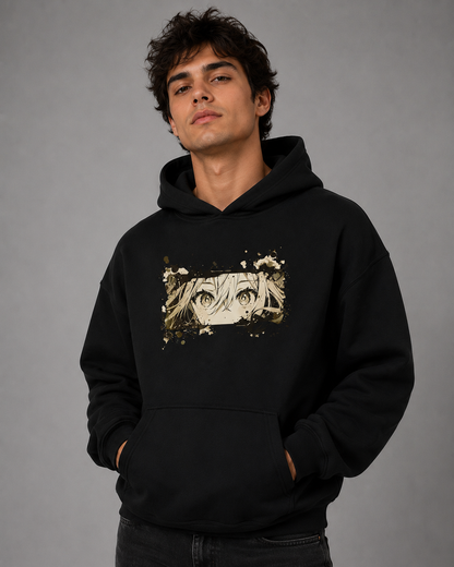Anime Eyes Black Unisex Hoodie