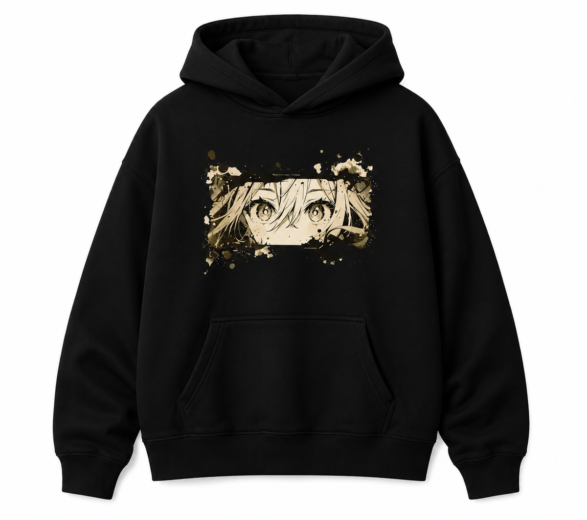 Anime Eyes Black Unisex Hoodie