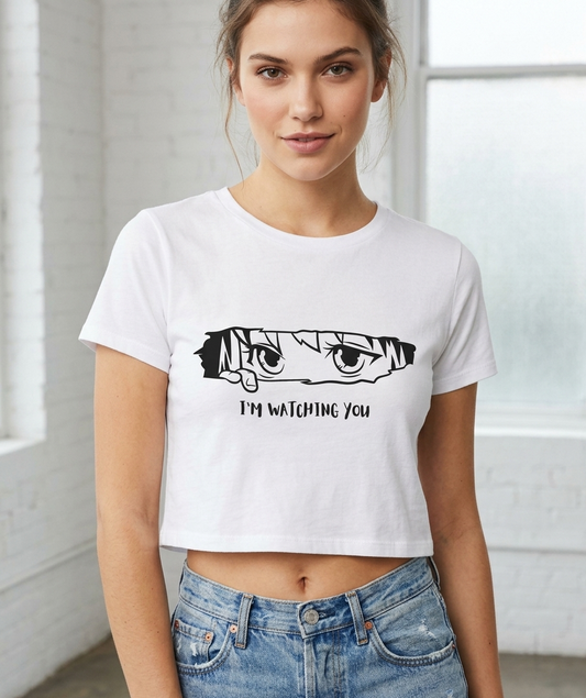 "I'M WATCHING YOU" Grunge Anime Baby Tee